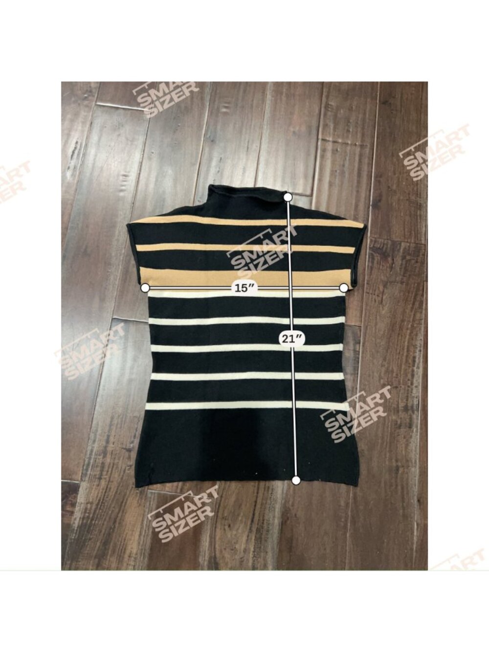 INC International Concepts Striped Mock Neck Short Sleeve Knit Sweater Top Chic - Picture 6 of 8